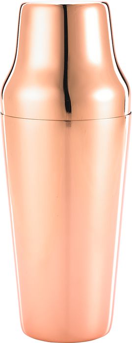 Barfly - 24 Oz Stainless Steel Copper-Plated 2-Piece Parisienne Cocktail Shaker - M37085CP