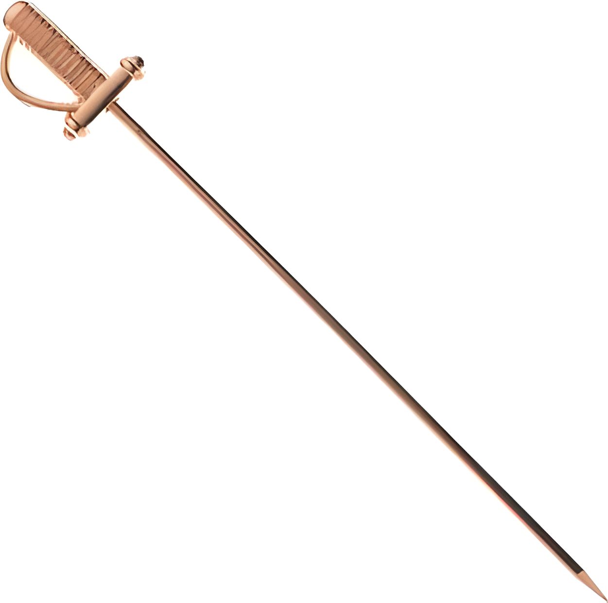 Barfly - 4.62" Copper-Plated Stainless Steel Sword Top Cocktail Pick - M37065CP