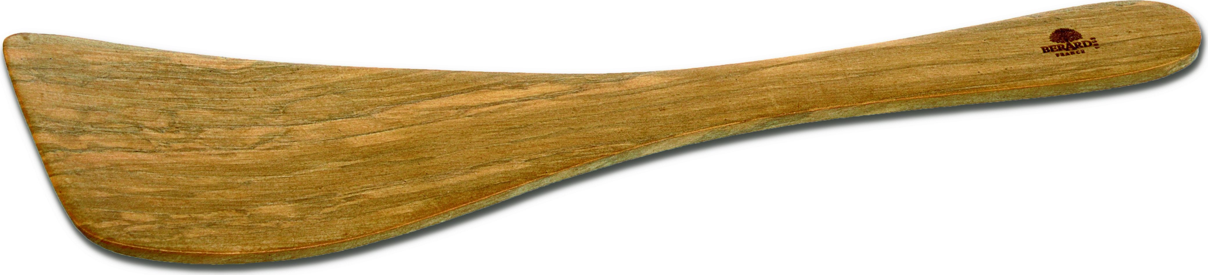 Berard - 12.5" Olivewood Curved Spatula - 66475