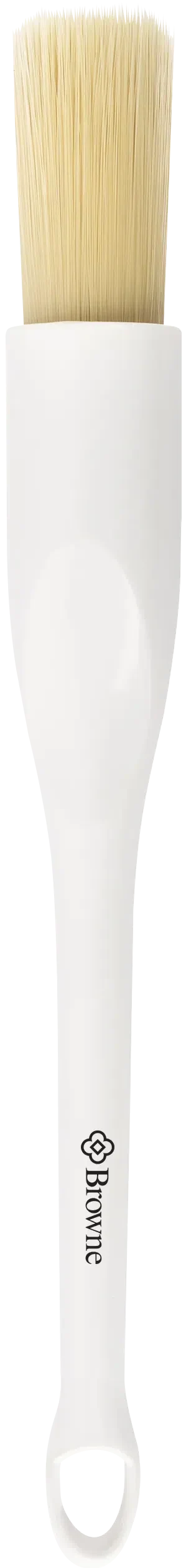 Browne - 1" Wooden Handle Round Pastry Brush with Boar Hair - 61300-1