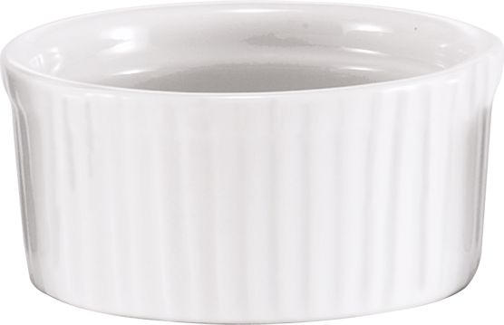 Browne - 3 Oz White Ribbed Ramekin - 564024W