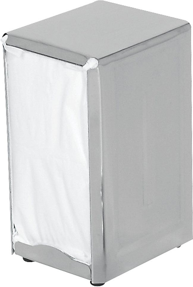 Browne - 4" x 4.5" x 7.5" Stainless Steel Napkin Dispenser - 57221