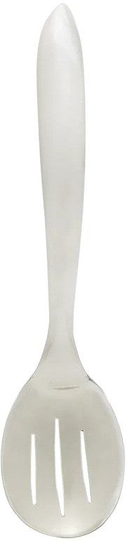 Browne - ECLIPSE 10" Stainless Steel Brushed Handle Slotted Spoon - 573281