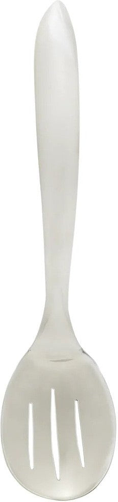 Browne - ECLIPSE 13.5" Stainless Steel Brushed Handle Slotted Spoon - 573274