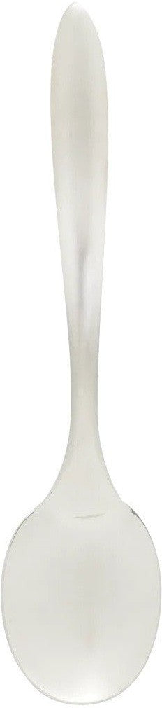 Browne - ECLIPSE 13.5" Stainless Steel Brushed Handle Solid Spoon - 573273