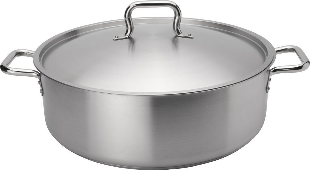 Browne - ELEMENTS 30 QT Stainless Steel Brazier with Cover - 5734030