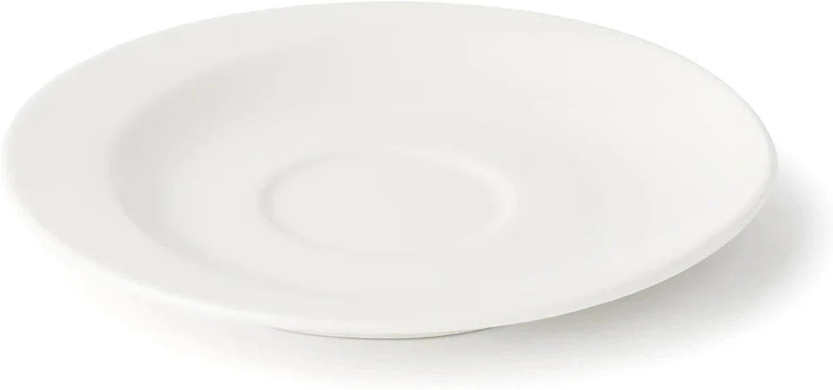 Browne - FOUNDATION 4.5" Porcelain White Saucer, 3 Dz - 5630171