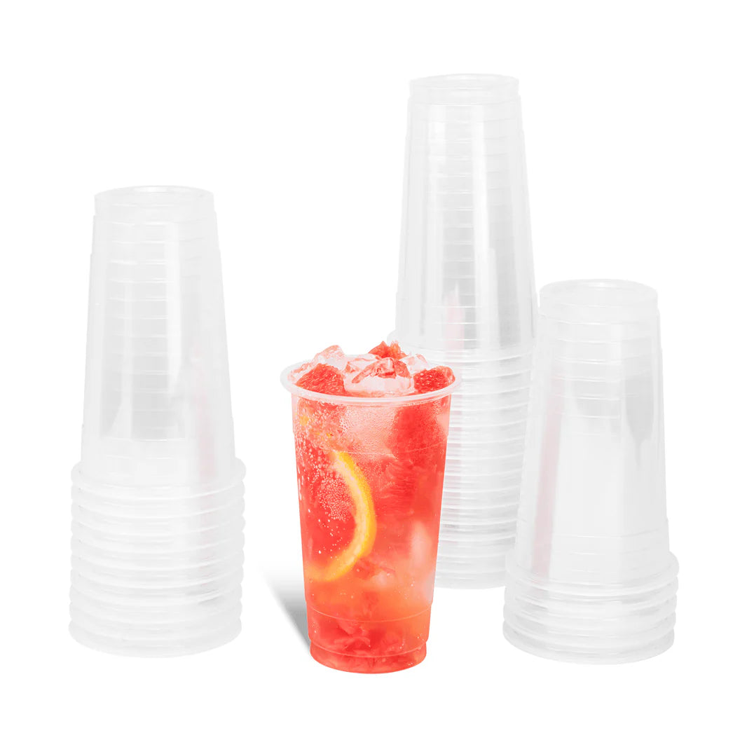 Karat - 24 Oz U Rim Clear Round Plastic Cup, Pack of 1000 - KARC1012