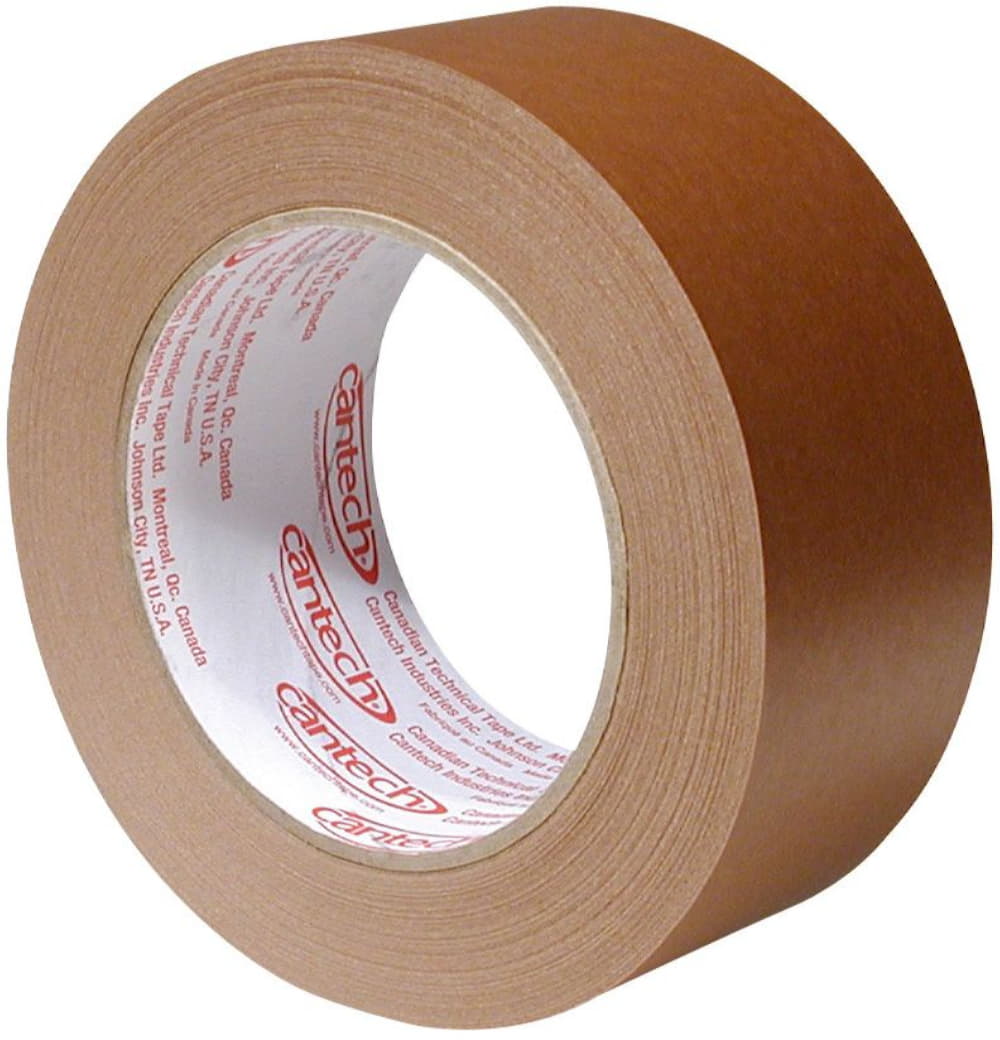 Cantech - 1" Kraft Paper Splicing FlatBack Tape, 9/pk, 4pk/cs, 64cs/sk - CNT52524