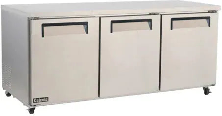 Celcold - Tripple Door Under-Counter Refrigerator with Rear Mount - CUC72R