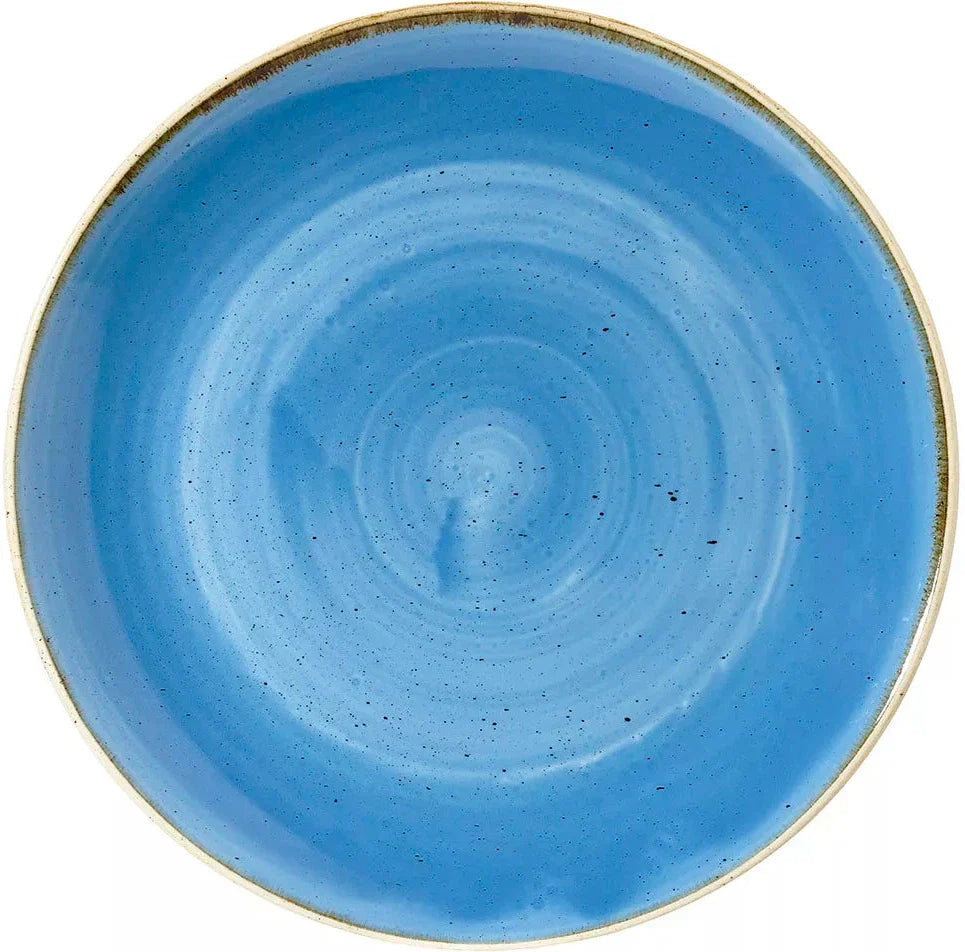 Churchill - 12.2" Super Vitrified Stonecast Cornflower Blue Large Coupe Bowl, Pack of 6 - SCFSPLC21