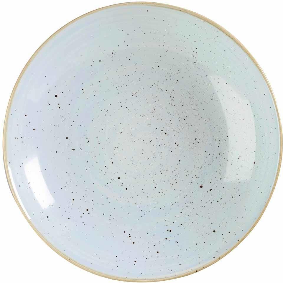 Churchill - 12.2" Super Vitrified Stonecast Duck Egg Blue Large Coupe Bowl, Pack of 6 - SDESPLC21