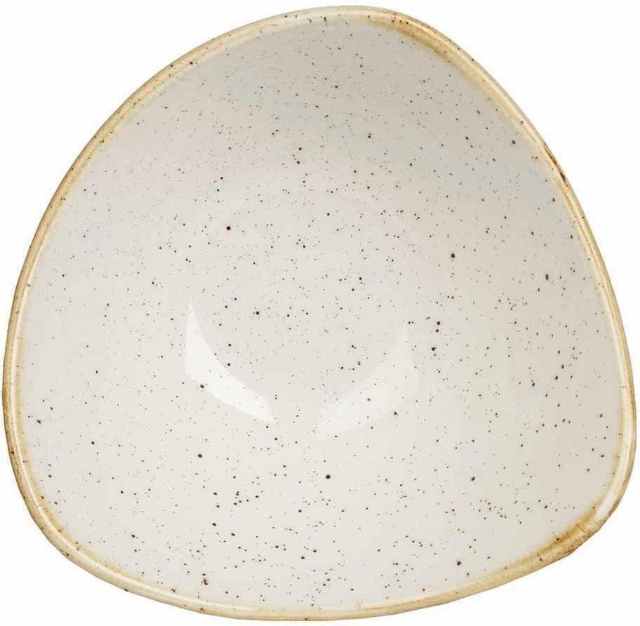 Churchill - Stonecast 6" Super Vitrified Barley White Triangle Bowl, Pack of 12 - SWHSTRB61