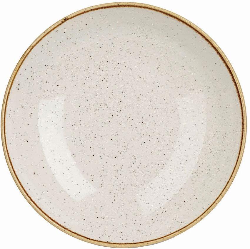 Churchill - Stonecast 9.75" Super Vitrified Barley White Large Coupe Pasta Bowl, Pack of 12 - SWHSEVB91