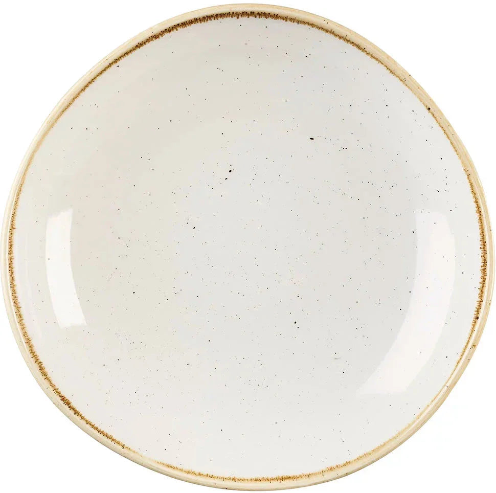 Churchill - Stonecast 9.9" Super Vitrified Barley White Bowl, Pack of 12 - SWHSOGB11