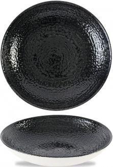 Churchill - Super Vitrified 9.7" Studio Prints Homespun Chroma Carbon Coupe Bowl, Pack of 12 - HCBKEVB91