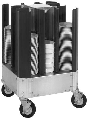 Cres Cor - Adjustable Dish Dolly for 5.8" to 7.1" Plates - EO 501-6-480 (Pre-Order Now, ETA 4-6 Weeks)