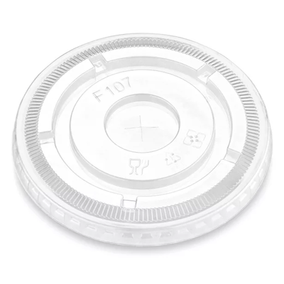 Phoenix Packaging - 32 Oz Straw Slot Flat Lid For PET Cups, Pack of 500 - PHOXTTTN10005