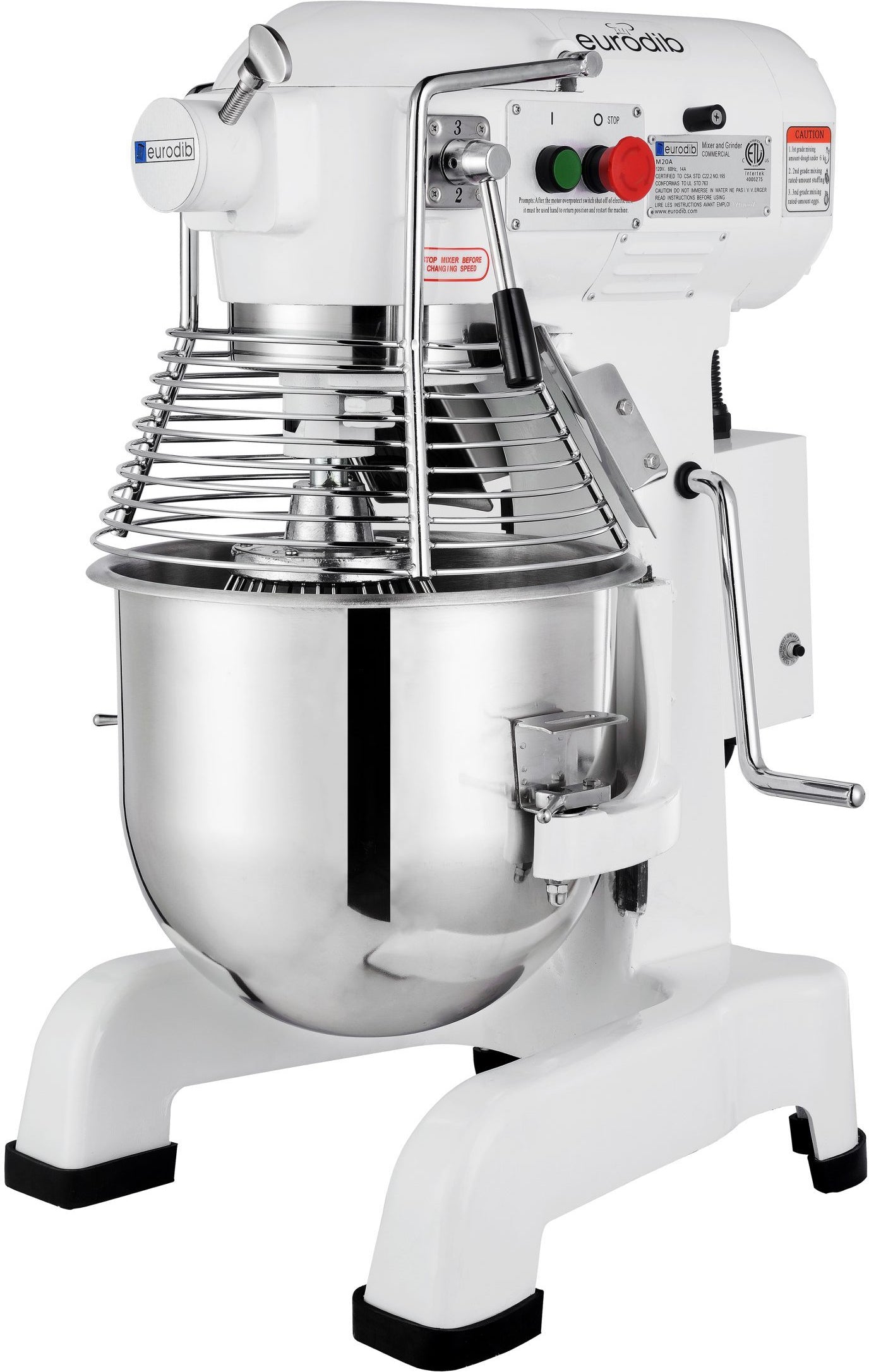 Eurodib - 19 L Commercial Planetary Mixer (20 QT)  - M20 ETL