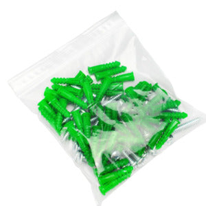 Elkay Plastics - 6" x 8", 2 mil Clear Single Track Zipper Bag, Pack of 1000 - ELKF20608