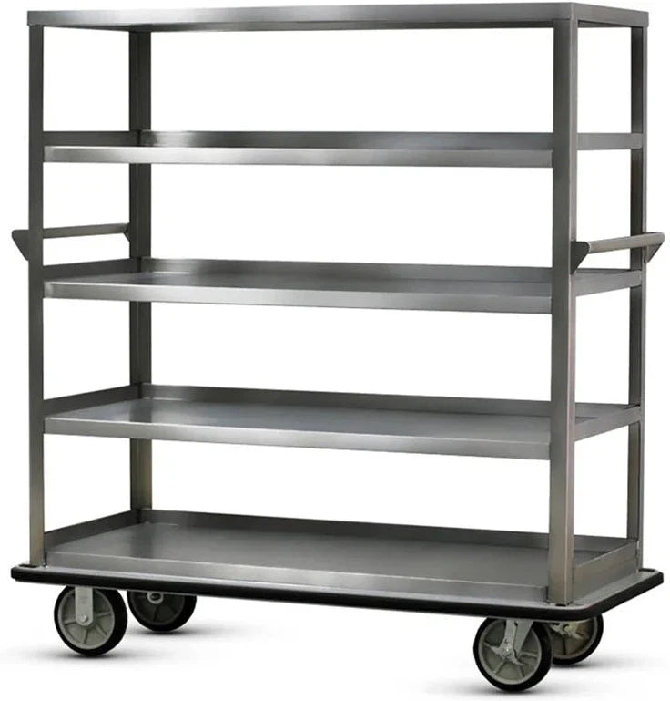FWE - 1600 lbs Capacity Stainless Steel Queen Mary Cart with 9" Spacing 5 Levels, Also Edges Down - UC-509-62 (Special Order 4-6 weeks)