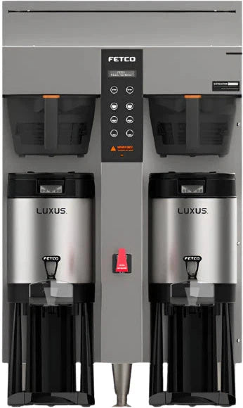 Fetco - 1.5 Gal Extractor Metal BB Plus Double Automatic Thermal Server Coffee Brewer with Max Amp Draw 25.5 & 22.2 - E1252US-UB230-MM110 (Special Order Item, ETA 3-4 Weeks)