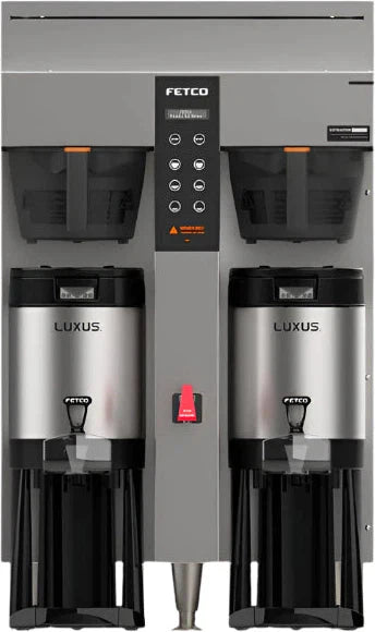 Fetco - 1.5 Gal Extractor Metal BB Plus Double Automatic Thermal Server Coffee Brewer with Max Amp Draw 42.2 & 36.6 - E1252US-UB250-MM110 (Special Order Item, ETA 3-4 Weeks)