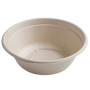 Fineline Settings - 40 Oz Round Bagasse Bowl, Pack of 300 - FNL42RB40