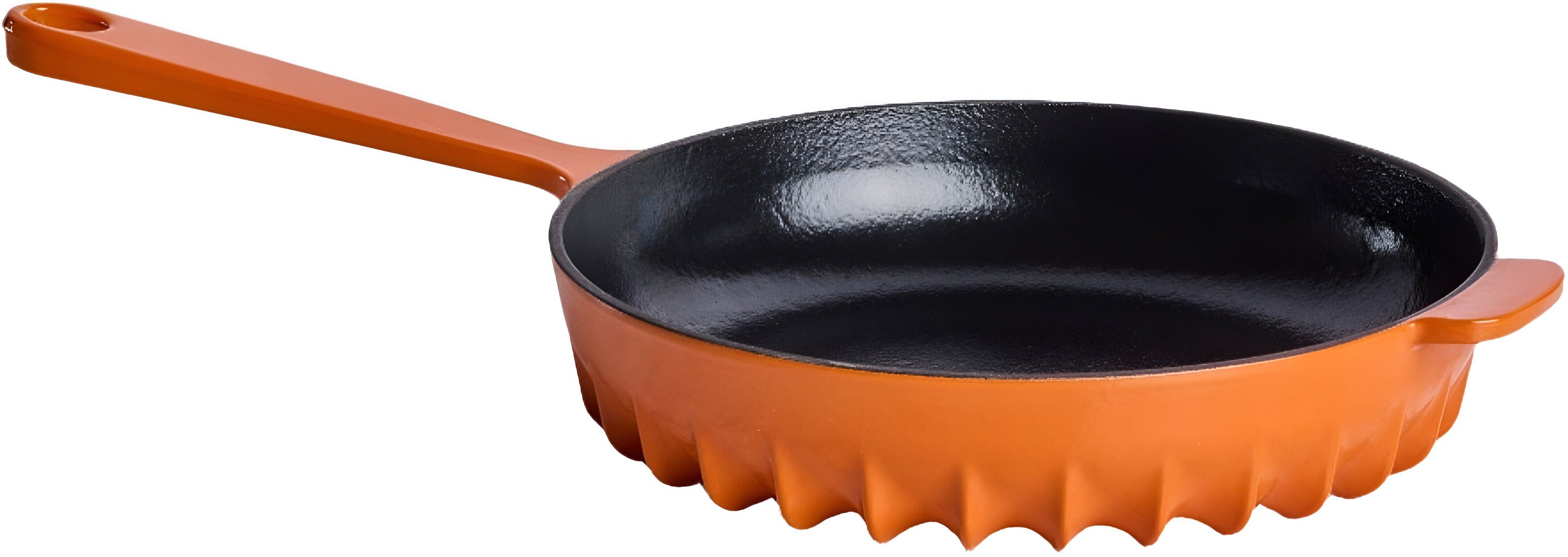 FireUp - 10" Tangerine Orange Cast Iron Skillet   - FC041