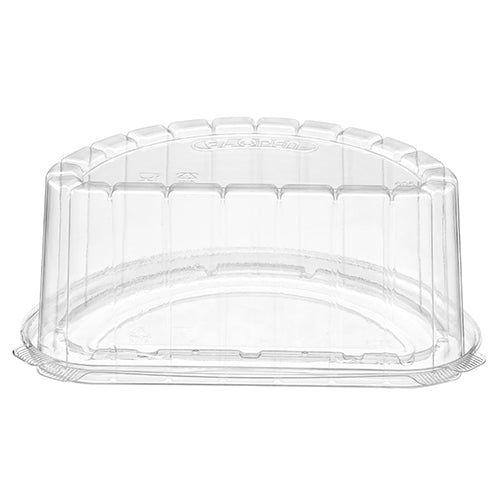 Inline Plastics - 8" Half Cake Container, Pack of 100 - INL605BKPET