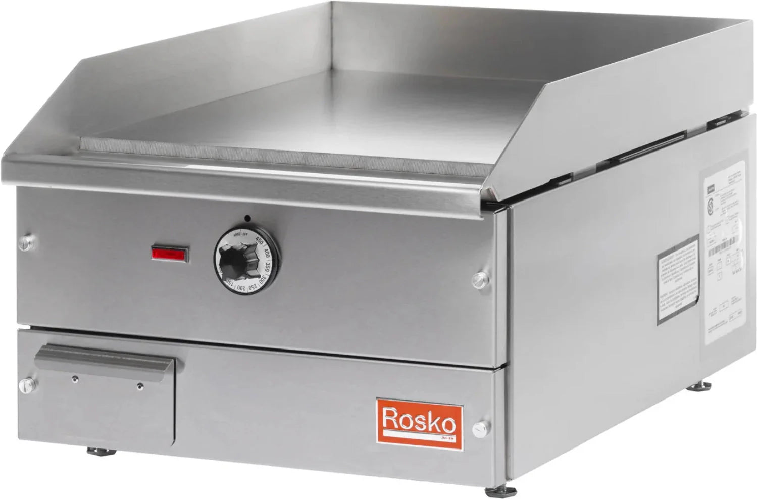 Julien - Rosko 18" Electric Countertop Griddle, 4000 W, 240 V - RO-GCE-18-2
