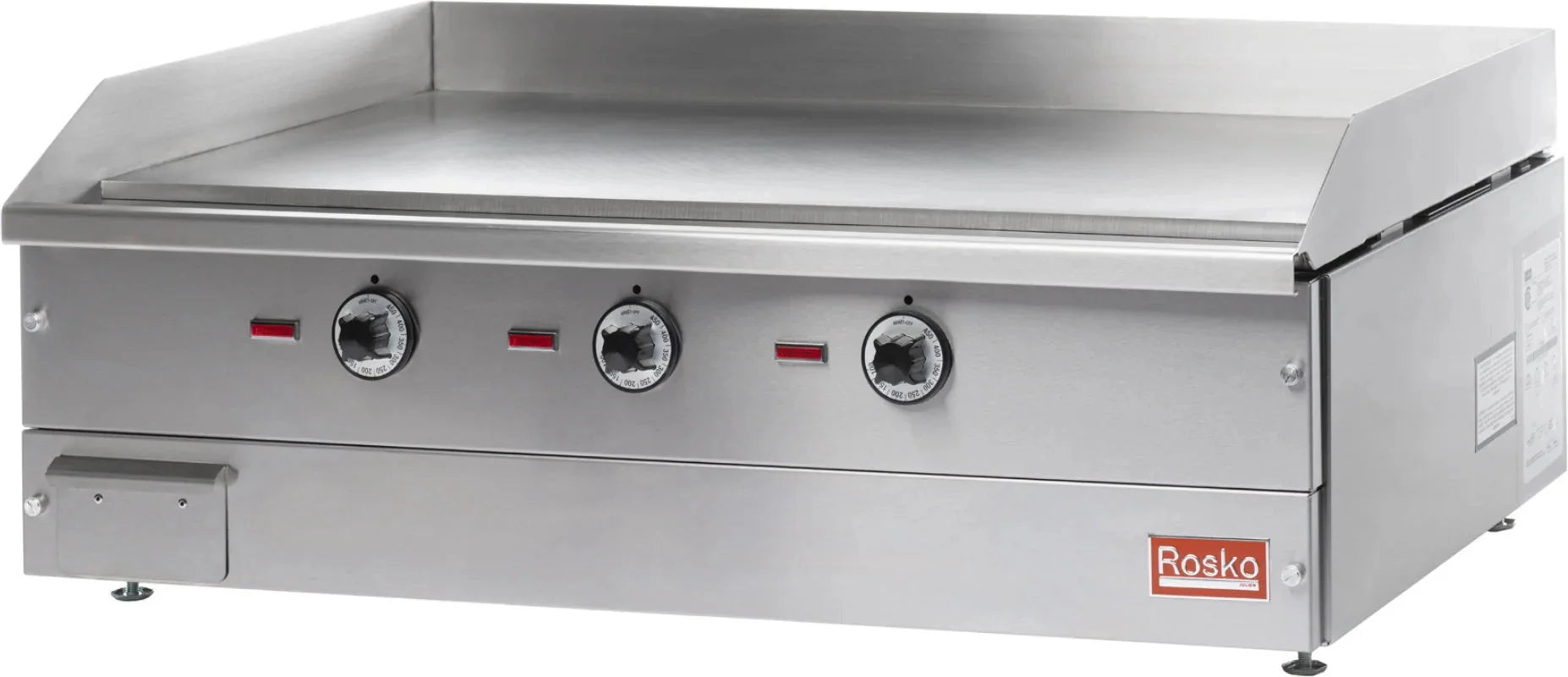 Julien - Rosko 36" Electric Countertop Griddle 12000 W, 240 V Chrome Plated - RO-GCE-36-2-CP