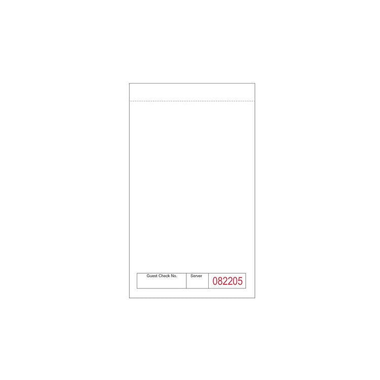Direct Paper Supply - 3.5" x 5.5" Carbonless 1 Part White Guest Checks, 50X100 Per Case - DIRKDUPL1