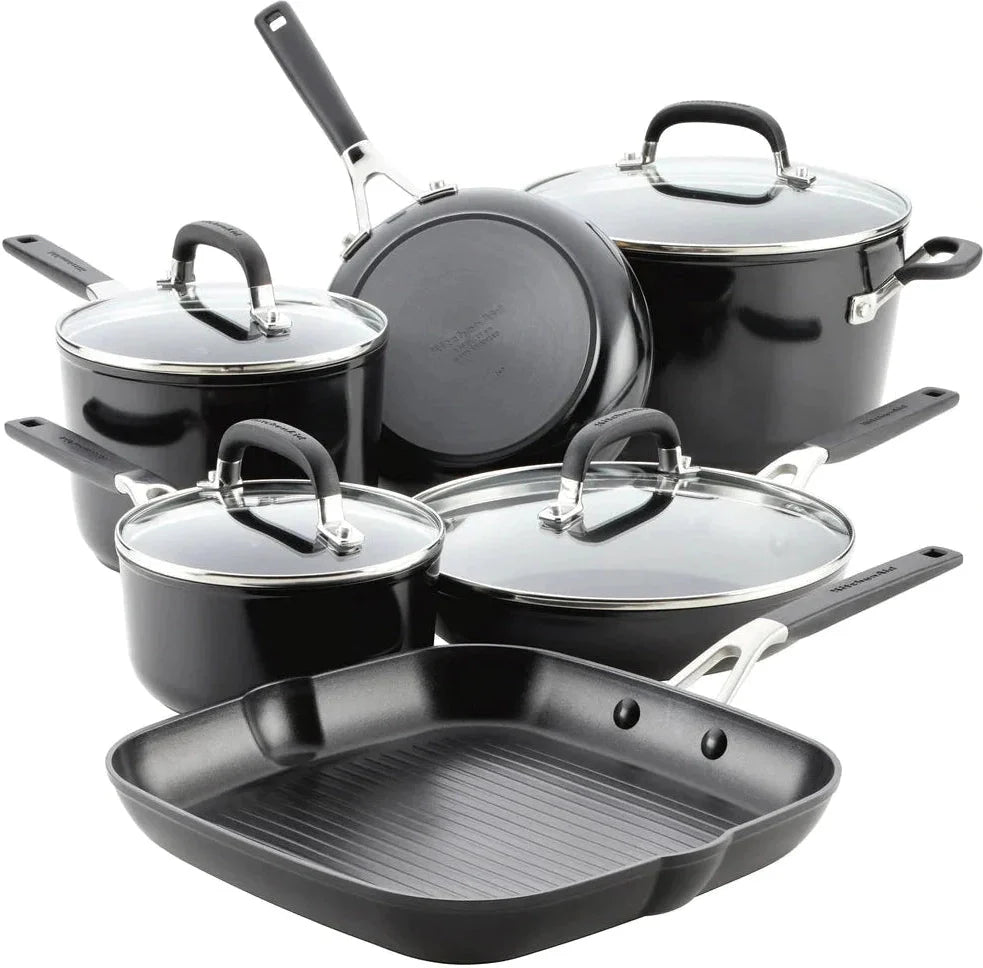 KitchenAid - 10 PC Hard Anodized Nonstick Cookware Set - 84800