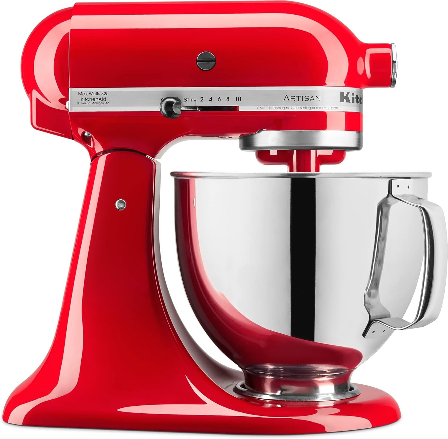 KitchenAid - 5 QT Artisan Passion Red Tilt-Head Stand Mixer  - KSM150PSPA