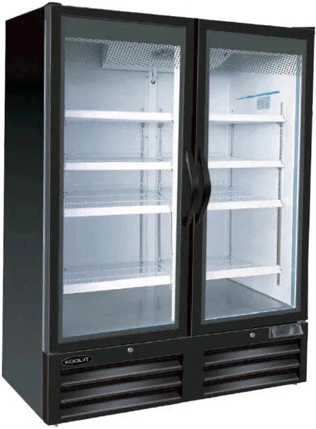 Kool-It - 52" Double Glass Door Display Freezer with Swing Door - KGF-52 (Special Order, ETA 3 Months)
