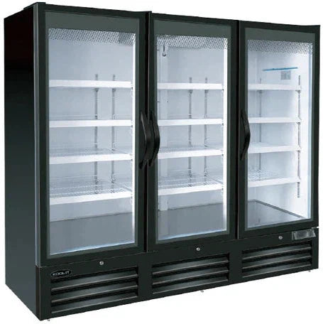 Kool-It - 78" Triple Glass Door Display Freezer with Swing Door - KGF-78DV (Special Order, ETA 3 Months)