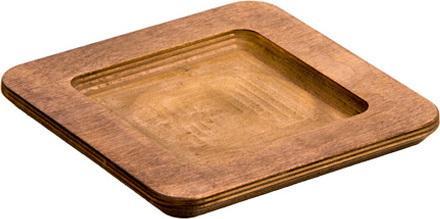 Lodge - 7.5" Square Walnut Wood Underliner - U5WP
