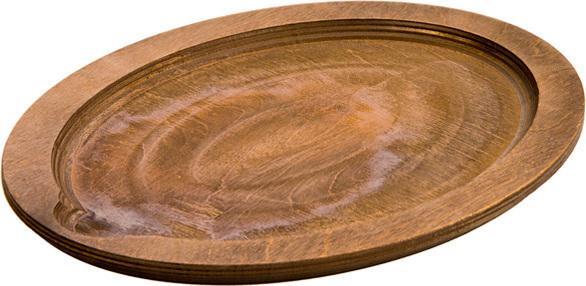 Lodge - Jumbo Oval Walnut Wood Underliner - UJOP