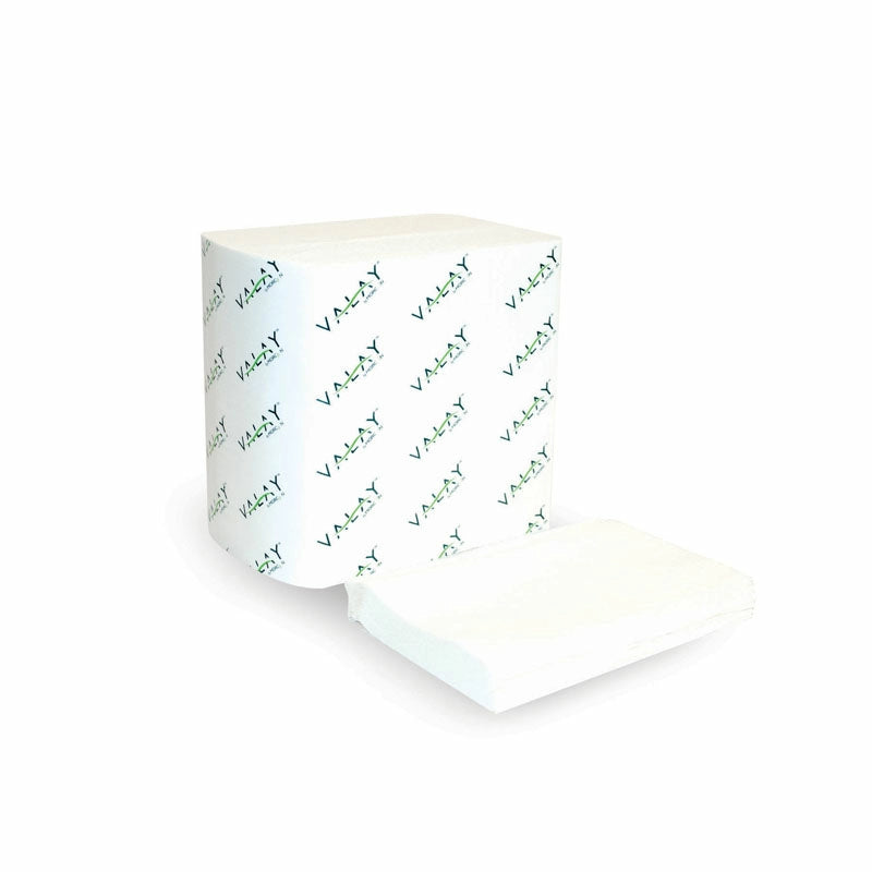 Morcon - 12.95" x 5.98" White 1 Ply Tall folded Napkin, 10,000/cs, 72cs/sk - 395475