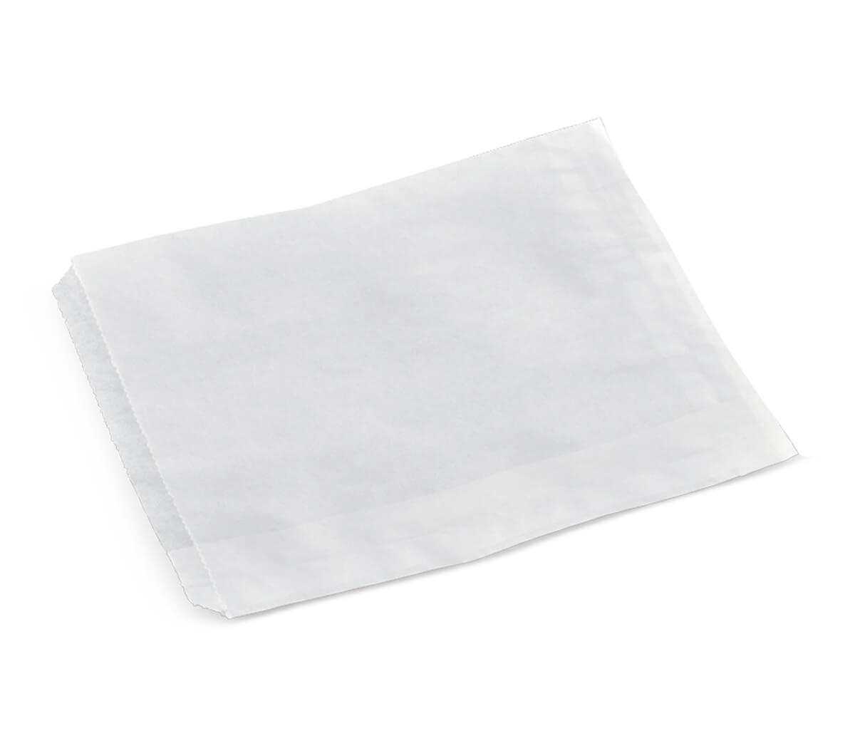 McNairn - 6" x 2" x 9" White Paper Bags Grease Proof Jumbo Sandwich Bags, Pack of 1000 - 025920