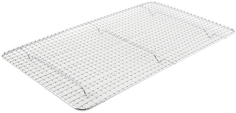 Omcan - 12" x 26.5" Half-Size Chrome Plated Wire Sheet Pan Grate, Pack of 20 - 46464