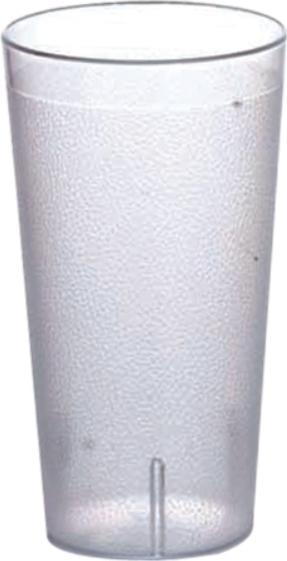 Omcan - 16 Oz Clear Pebbled Tumbler (473 ml), Case of 144 - 80344