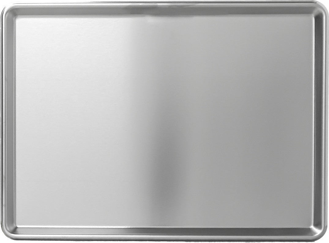 Omcan - 16″ x 22″ 20-Gauge Stainless Steel 2/3 Size Bun Pan or Sheet Pan with Open Bead, Pack of 6 - 81022