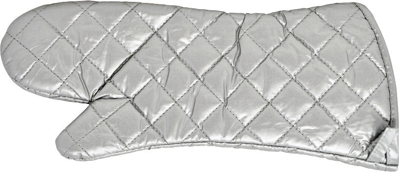 Omcan  - 17" Silver Coated Heat Resistant Oven Mitt, Pack of 50 - 46343