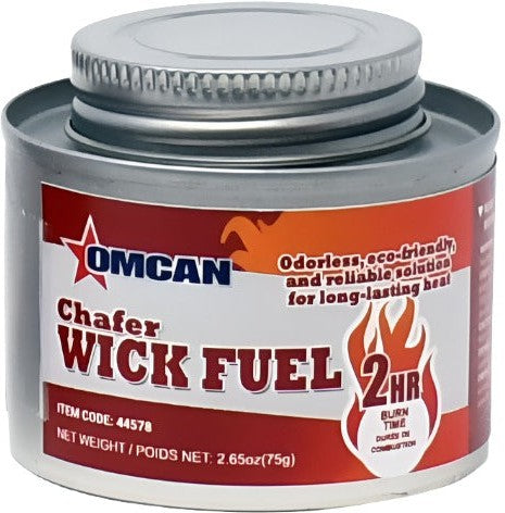 Omcan  - 2 Hour Wick Chafing Dish Fuel with Safety Twist Cap, Pack of 96 - 44578