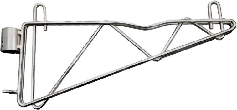 Omcan - 21" Single Chrome Post Bracket, Pack of 8 - 48735