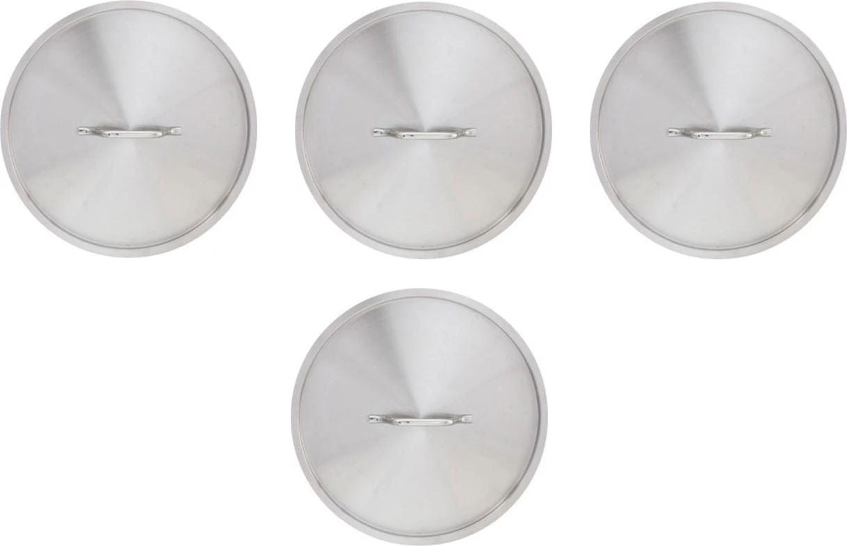 Omcan - 21" Stainless Steel Replacement Lid, Pack of 4 - 80461