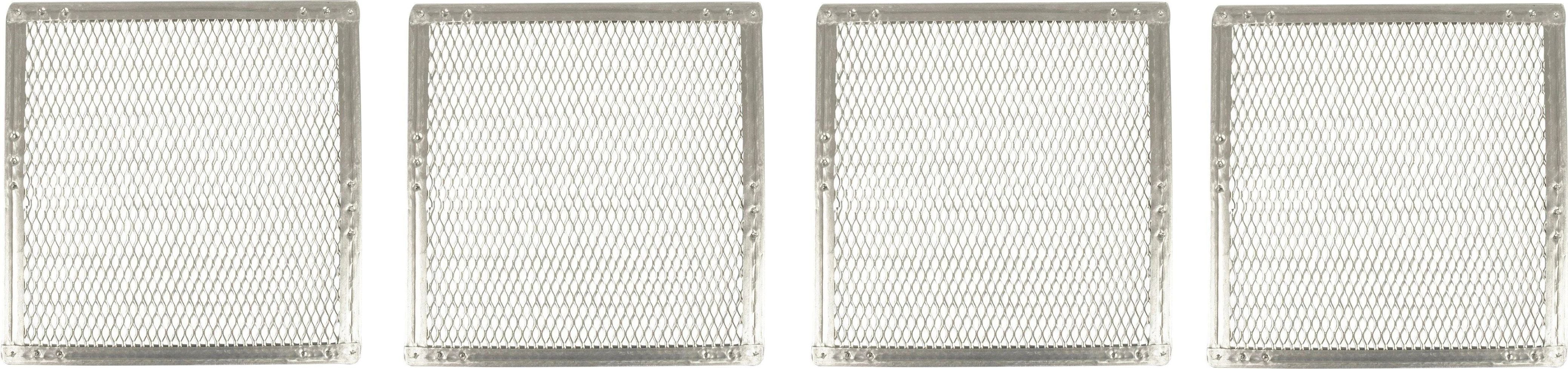 Omcan - 22" x 22" Heavy Duty Crimped Square Pizza Screen, Pack of 4 - 13467