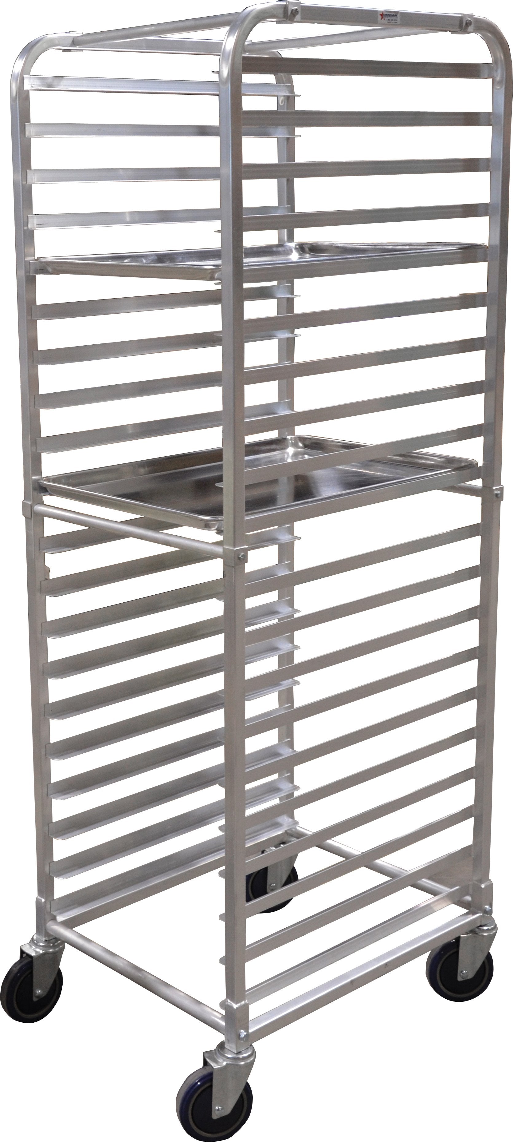Omcan - 26” x 20.5” x 69” Aluminum Pan Rack (20 Slides) - 13506